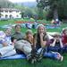 A family enjoys Montalvo's Great Lawn